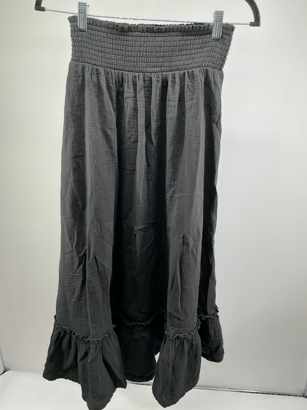 100% Organic Cotton Gauze Smocked Maxi Skirt